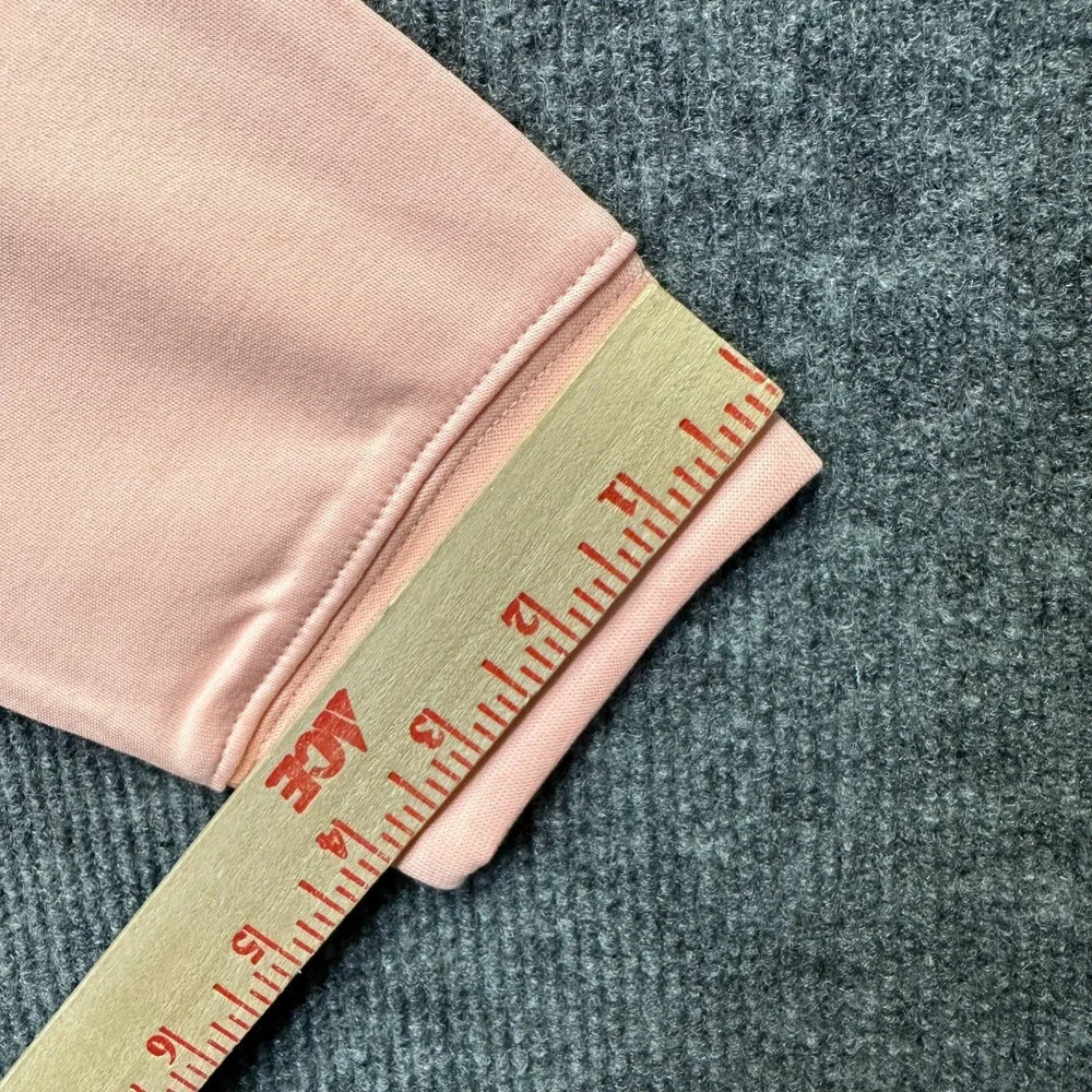 NWOT LL Bean Interlock Turtleneck Peach Pink Cotton Long Sleeve Top XL Regular